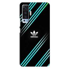 Чехлы Адидас для Vivo X50 (AlphaPrint) (Адидас с полосами)