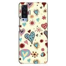 Чехлы для любимой на ВiВО X50 (VPrint) (Сердечки)