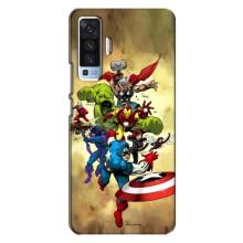 Чехол МАРВЕЛ для Виво Х50 (AlphaPrint)