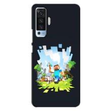 Чехол Майнкрафт на Vivo X50 (AlphaPrint) Minecraft (персонажи Minecraft)