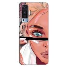 Чохол з друком для Vivo X50 - (Мода) (AlphaPrint) (Макіяж)
