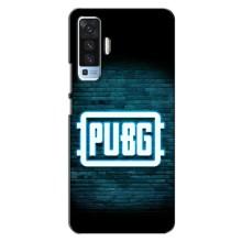 Чехол PUBG для Виво Х50 (AlphaPrint) (Лого PUBG)