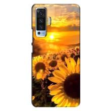 Чохол з Квітами для Vivo X50 (поле соняшників)