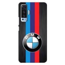 Чехол для Виво Х50 - с принтом БМВ (AlphaPrint) (Лого BMW)