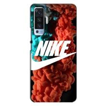 Чехол для Vivo X50 - с принтом Найк (AlphaPrint) (Дымчатый найк)