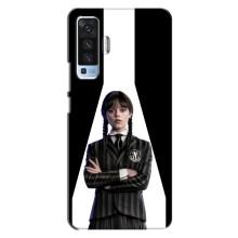 Чехлы Венсдей на Vivo X50 Уэнсдей (AlphaPrint) (W-Wednesday)