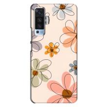 Чохол з квітковим принтом на ВiВО X50 – Кольорові квіти