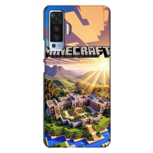 Чехол с картинками Майнкрафт для Виво Х50 (Minecraft)