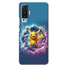 Чохол з Пікачу на Vivo X50 – Лого Пікачу