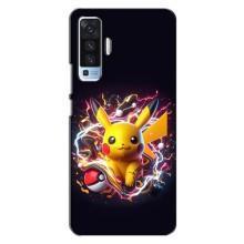 Чохол з Пікачу на Vivo X50 – Пікачу з м'ячем