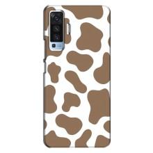 Чохол з принтом корови на ВiВО X50 – Коричневий принт
