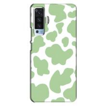 Чохол з принтом корови на ВiВО X50 – Зелений принт