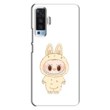 Чехол с принтом Лабубу для Vivo X50 – Бежевый Лабубу
