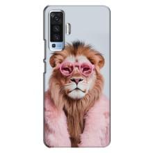Чохол з принтом стильні тварини для ВiВО X50 – Лев в окулярах
