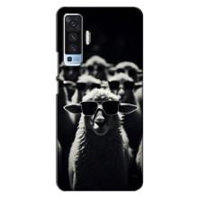 Чохол з принтом стильні тварини для ВiВО X50 – Овечка в окулярах