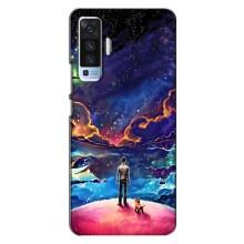 Космические Чехлы для Виво Х50 (VPrint) (Галактический вид)