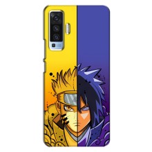 Купить Чехлы на телефон с принтом Anime для Виво Х50 – Naruto Vs Sasuke