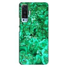 Мраморный чехол на Vivo X50 (VPrint) (Салатный Мрамор)