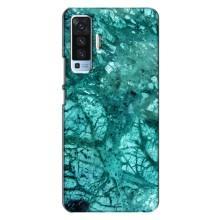 Мраморный чехол на Vivo X50 (VPrint) (Зеленый мрамор)