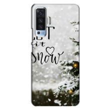 Новогодние, Праздничные Чехлы для Vivo X50 - 2024 год – Let it snow