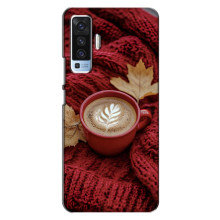 Чохол з унікальним дизайном 'Осінь з кавою' для Vivo X50 – Кава на ковдрі