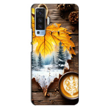 Чохол з унікальним дизайном 'Осінь з кавою' для Vivo X50 – Осінньо-зимове кава