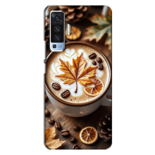 Чохол з унікальним дизайном 'Осінь з кавою' для Vivo X50 – Пряна кава
