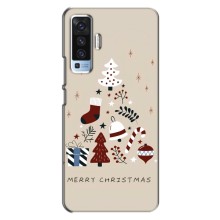 Різдвяні Чохли для Vivo X50 (VPrint) (Merry Christmas)