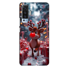 Яскравий чохол для Vivo X50 з Зимові Оленята – Олень серед подарунків