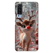 Яскравий чохол для Vivo X50 з Зимові Оленята