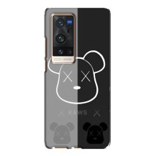 Чехлы для Vivo X60 Pro Plus - Bearbrick Louis Vuitton (PREMIUMPrint) (БеарБрик глаза)