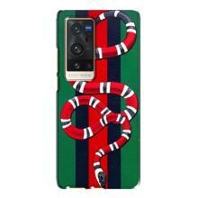 Чехлы ГУЧЧИ для Виво Х60 Про Плюс (AlphaPrint) (Gucci змия)