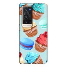Чехлы с Фруктами для Vivo X60 Pro Plus (VPrint) (Кексики)