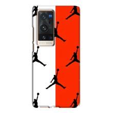 Чехлы для Vivo X60 Pro Plus - с картинкой JORDAN (AlphaPrint) (Лого Джордан)
