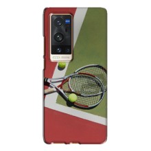 Чехлы с принтом Спортивная тематика для Vivo X60 Pro Plus – Ракетки теннис