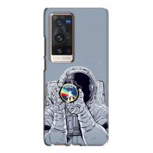 Чехол NASA для Vivo X60 Pro Plus (AlphaPrint) (Космонавт фото)