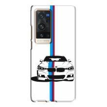 Чехол для Виво Х60 Про Плюс - с принтом БМВ (AlphaPrint) (Машина БМВ)