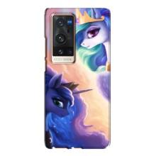 Чехол для Виво Х60 Про Плюс - (Единорожки - Новинки) (AlphaPrint) (Единорожки)