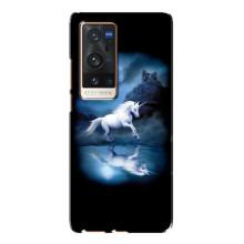Чехол для Виво Х60 Про Плюс - (Единорожки - Новинки) (AlphaPrint) (Единорог)
