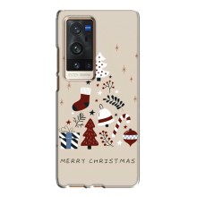 Чехол Санта Клаус для Vivo X60 Pro Plus – Merry Christmas