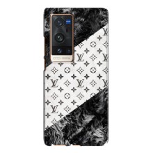 Чехол Стиль Louis Vuitton на Vivo X60 Pro Plus (LV на белом)