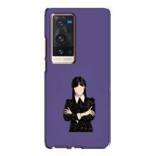 Чохли Венсдей на Vivo X60 Pro Plus Уенсдей (AlphaPrint) (Венздей у чорному)