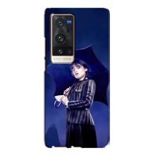 Чохли Венсдей на Vivo X60 Pro Plus Уенсдей (AlphaPrint) (Венздей з парасолькою)