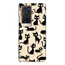 Чехол с рисунком кот на Vivo X60 Pro Plus