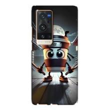 Чохол з мемом Тралалело тралала на Vivo X60 Pro Plus – Капучіно асасіно