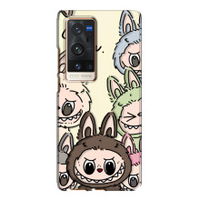 Чехол с Лабубу на Vivo X60 Pro Plus (Коллаж Лабубу)