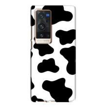 Чехол с принтом коровы на Виво Х60 Про Плюс – Черный принт