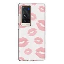 Чехол с розовым рисунком для Vivo X60 Pro Plus – Розовые губы