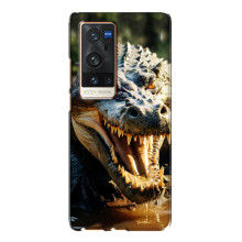 Чехол с картинкой «Хищники» для Vivo X60 Pro Plus – Крокодил