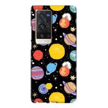 Космические Чехлы для Виво Х60 Про Плюс (VPrint) (Рисованные планеты)